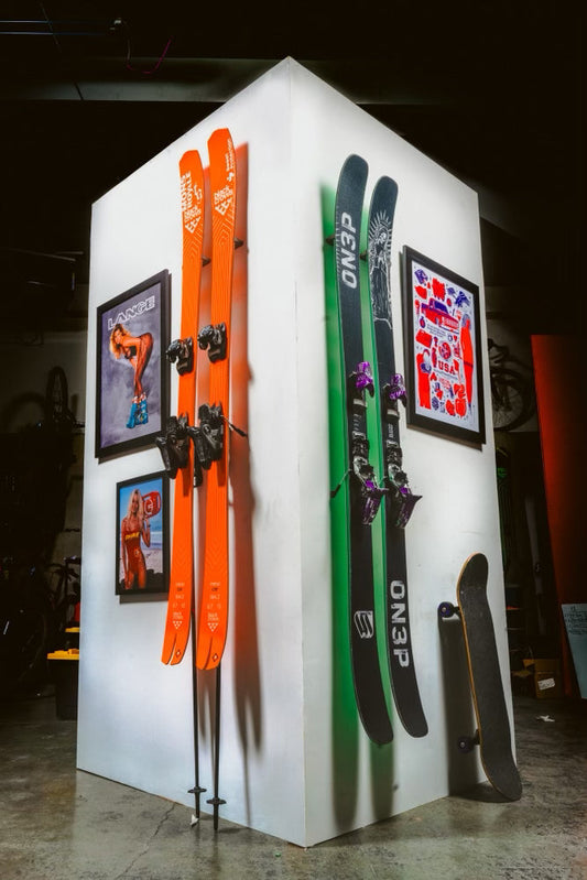 Wall Mounted Vertical Ski Rack | Hover Equipment